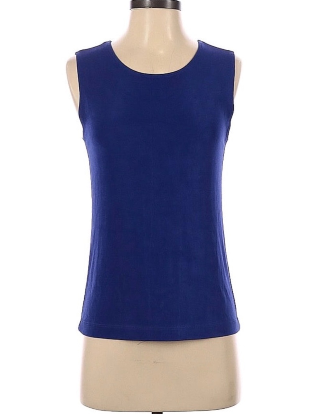 CHICOS sleeveless knit royal blue shirt—Size 0